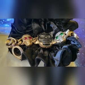 King Baby Studio Multicolor Skull Jewelry Set